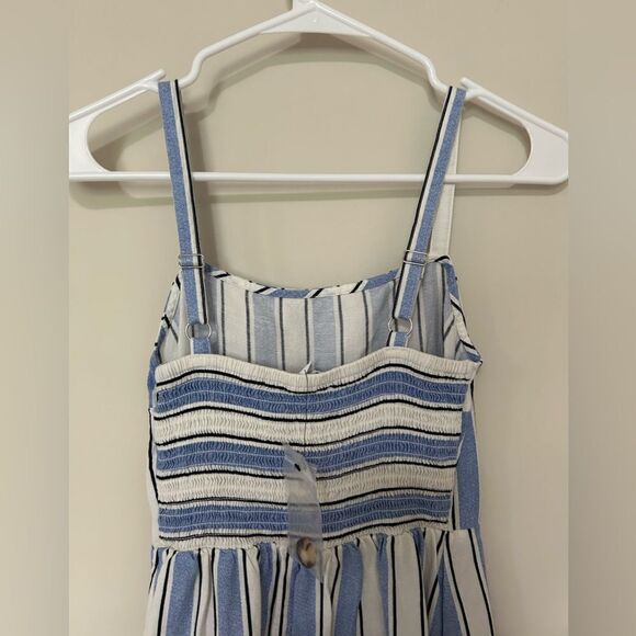 New Express Stripped Linen Dress - Picture 5 of 9